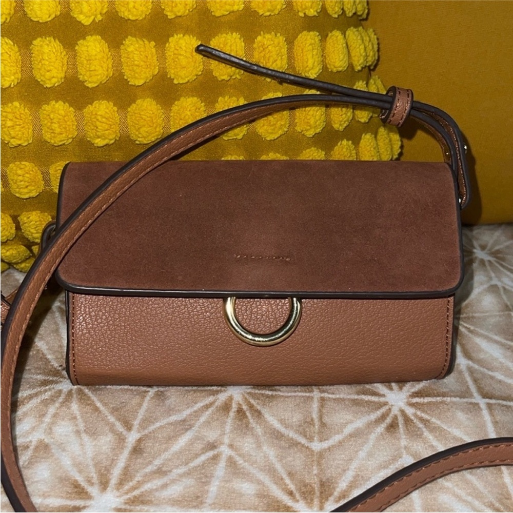Suede Ring Crossbody